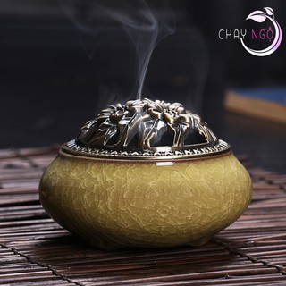 [giá sỉ - chọn mẫu] Lư xông trầm hương gốm sứ cao cấp - Đỉnh đốt nhang - Lư hương xông trầm Lư 3