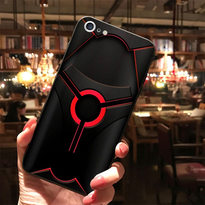 Ốp iphone 6 PLUS 6S PLUS in hình laser red 3d siêu đẹp phủ kính cường lực
