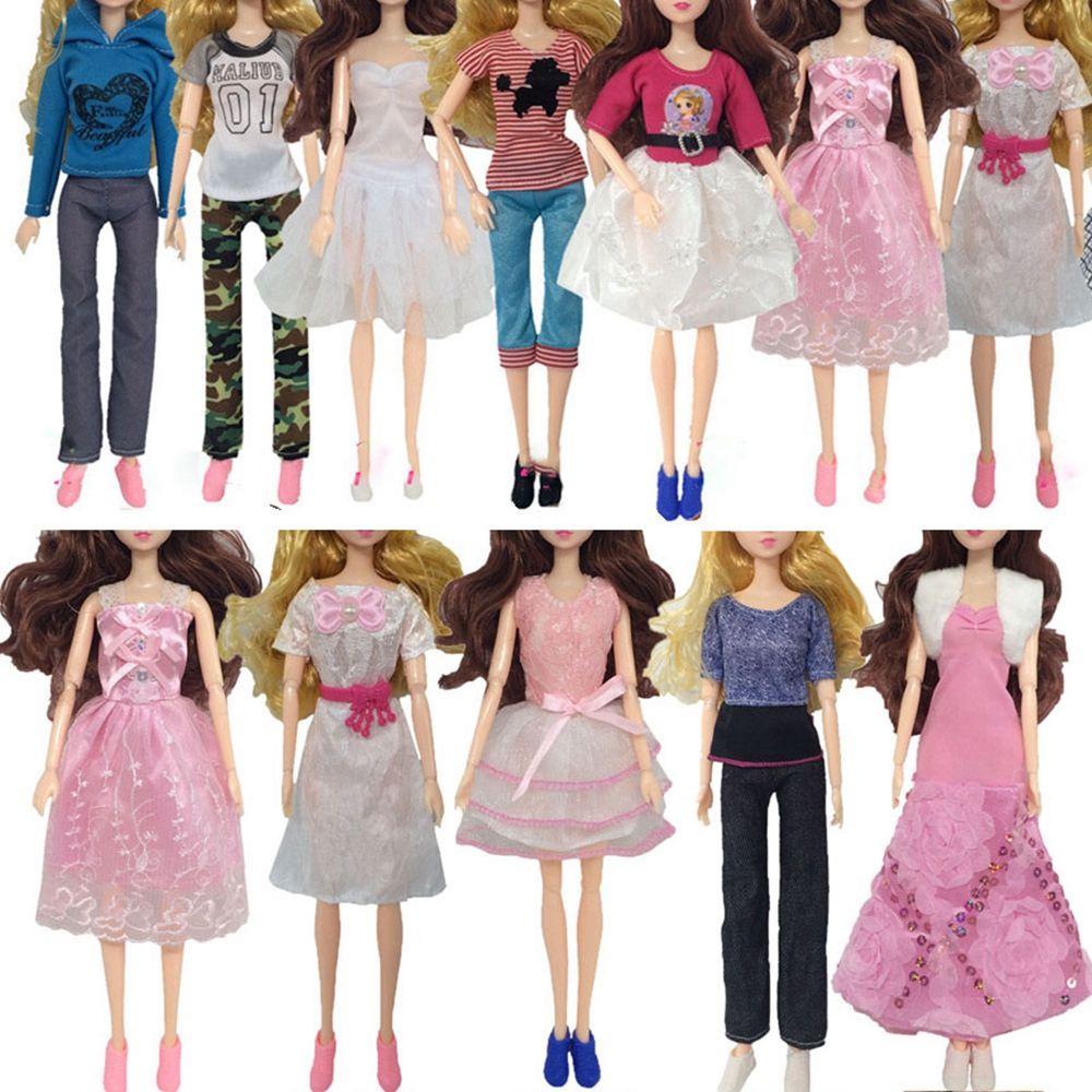 Đầm thời trang xinh xắn cho búp bê 30cm DIY