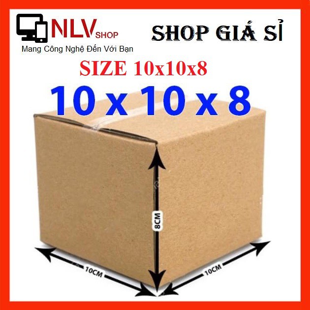 Combo 100 Thùng Carton Size 10x10x8 cm