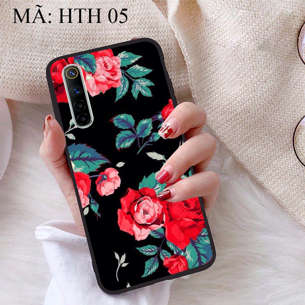 Ốp lưng Realme 6 viền dẻo TPU BST Hoạ Tiết Hoa