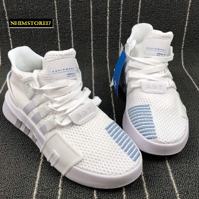 (FULL BOX) Giày Thể Thao Sneaker ADIDAS EQT ADV 2018 White Blue Trắng Xanh Da Trời