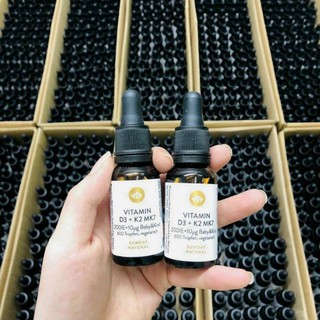 (Date mới 2023)D3 K2 MK7 của Sunday Natural dung tích 20ml hàng Đức cho bé