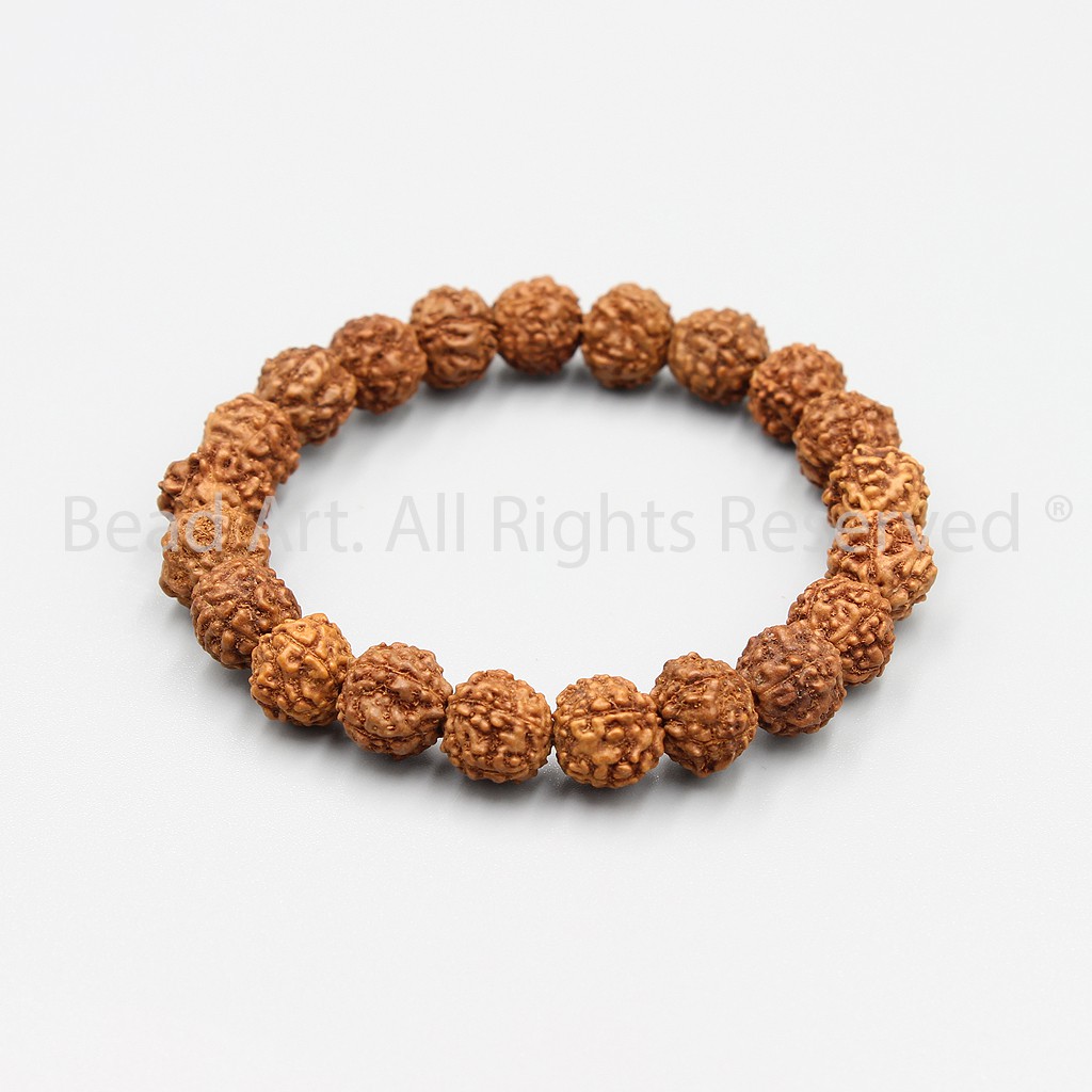 Vòng Tay 21 Hạt Bồ Đề Kim Cang (Rudraksha) Từ Tibet, Mệnh Mộc, Hoả, Chuỗi Hạt , Vòng Tay Phong Thuỷ S45 - Bead Art