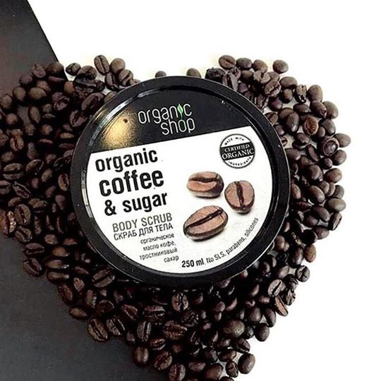 Tẩy Tế Bào Chết Toàn Thân Organic Shop Organic Coffee &amp; Sugar Body Scrub 250ml (Hương Cafe)