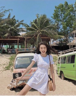 Đầm tay bo basic
