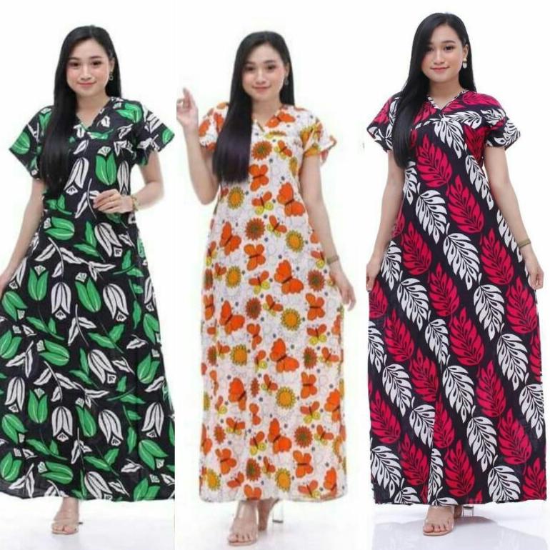 G7r Đầm Dài Tay Ngắn Bằng Vải batik Mịn Mát Mẻ Tạm Thời Giảm Giá Nowadays
