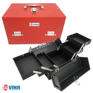 Hộp cốp 2 tầng 4 khay đựng đồ makeup, nail, nối mi su30