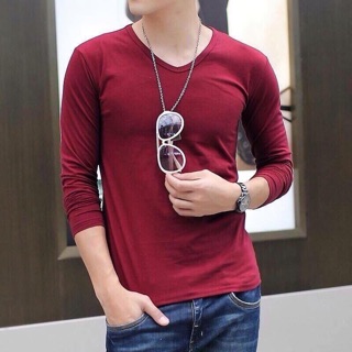 Áo body cổ tim ( tay dài ) 