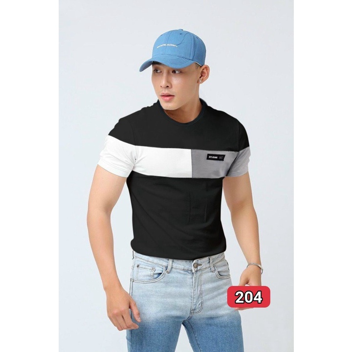 Áo Thun Nam đen Cổ Tròn in họa tiết Cao Cấp ( nhiều màu) Tay Ngắn, chất cotton mềm mại Lady-Hn Store88 204
