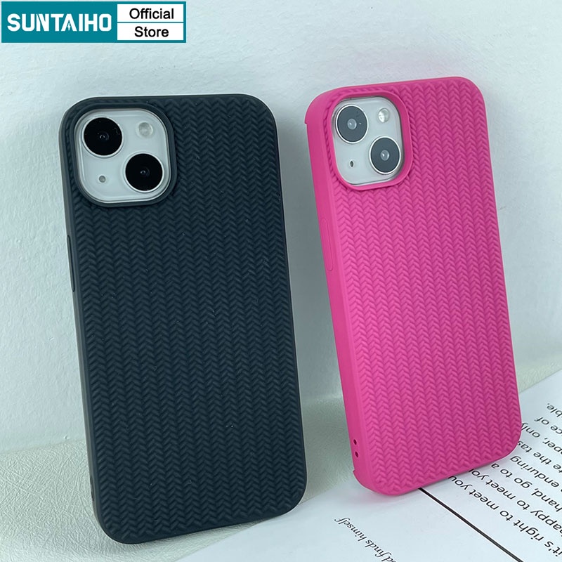 Suntaiho Ốp lưng iphone Ốp Điện Thoại TPU Silicone Mềm Màu Trơn Cho iPhone 7 8 plus 11 XR XS Max 11 Pro Max 12 Pro Max 13 Pro Max