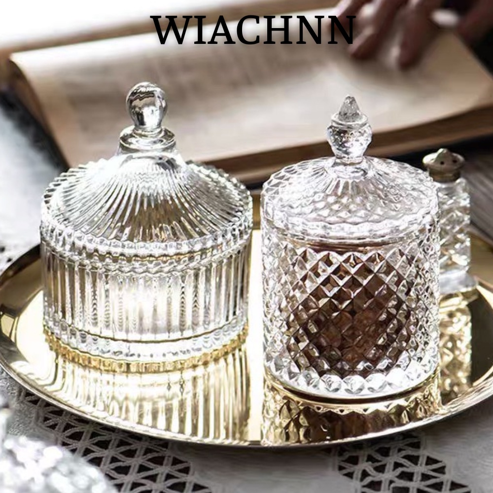 Hũ Thuỷ Tinh Wiachnn Đựng Kẹo Mứt, Trang Sức Decor Phòng Cao Cấp