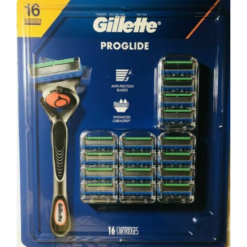 (Hàng Mỹ) Dao/Lưỡi cạo râu 2/5 lưỡi - Gillette Sensor Plus 2 - Gillette Proglide