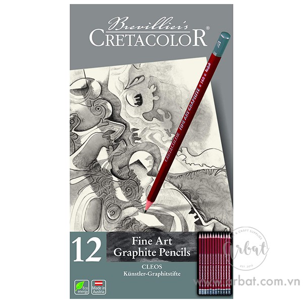 [ARBAT] Set chì graphite Cretacolor CLEOS 12