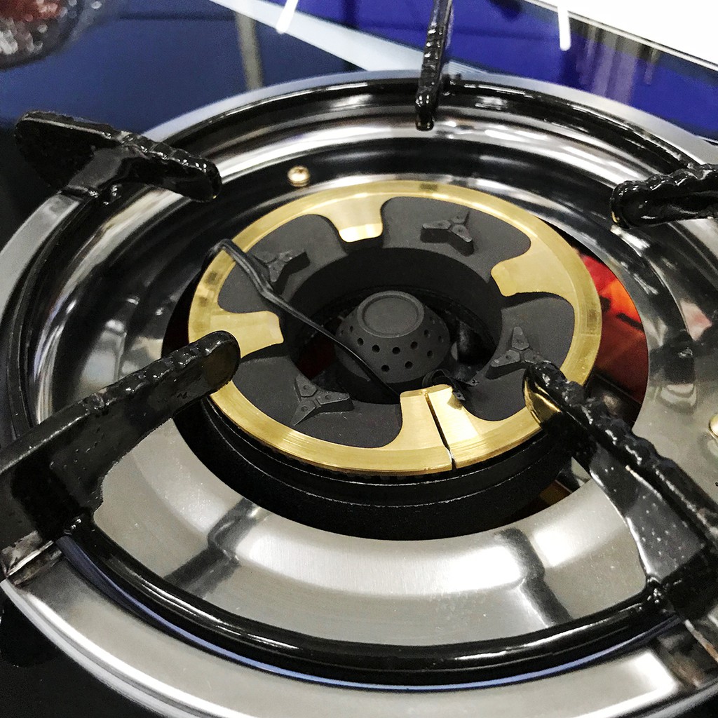 Bếp Gas WATASHI WA0466 Đôi Mặt Kính Điếu đúc Gang Cao Cấp