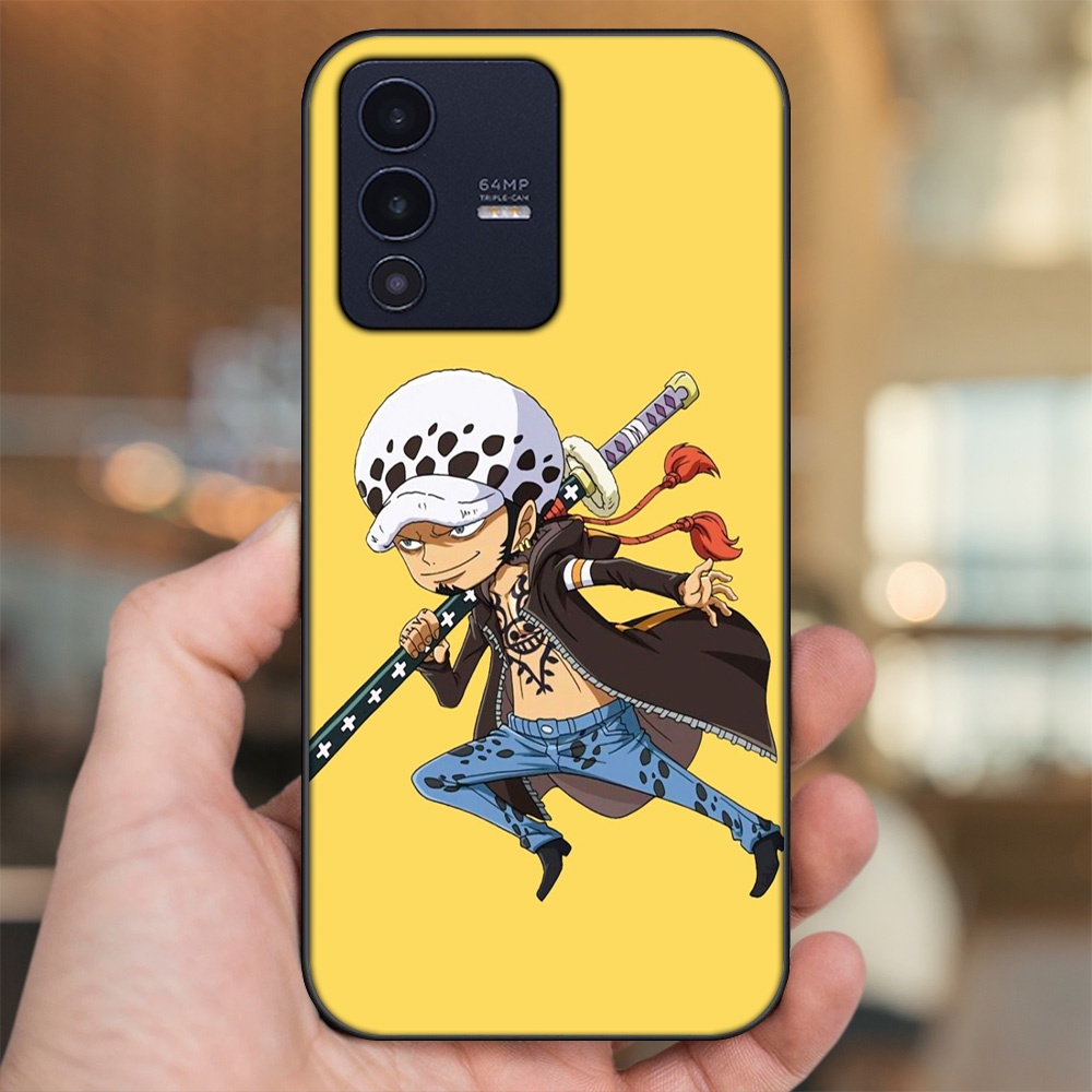 Ốp lưng Vivo V23 5G viền đen in hình Law One Piece
