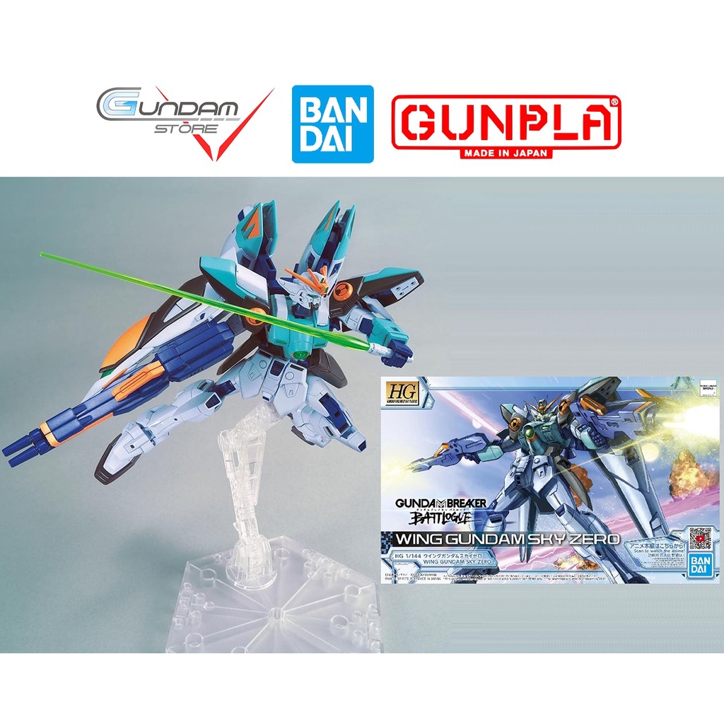Mô Hình HG WING GUNDAM SKY ZERO Breaker Battlouge Bandai 1/144 HGBB Đồ Chơi Lắp Ráp Anime Nhật