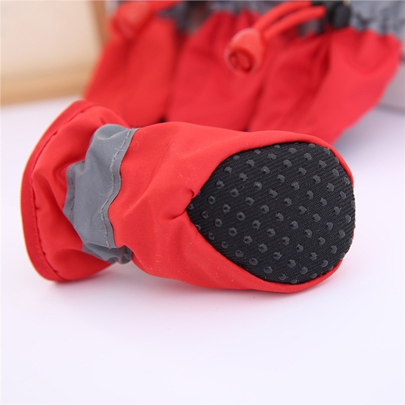 Bộ 4 Chiếc Giày Tập Đi Chống Trượt Chống Thấm Nước Cho Thú Cưng 27 Cái