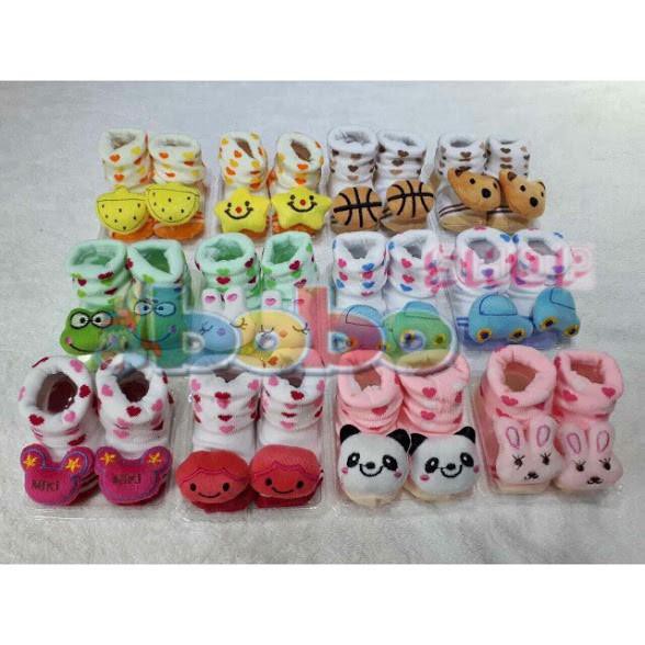 Tất Vớ Sơ Sinh Hình Thú 3D Cho Bé 0-12 Tháng Tuổi - Màu Ngẫu Nhiên