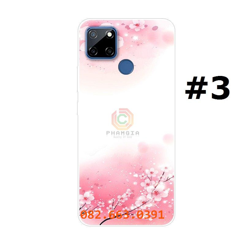 Ốp lưng Realme C15 dẻo in hình bông hoa siêu đẹp