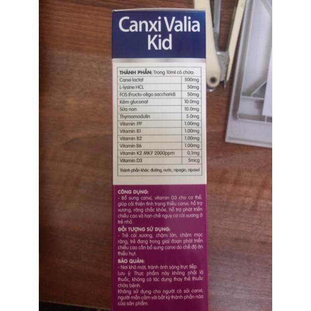 Canxi Valia Kid Hương dâu thơm ngon Tradiphar | Thế Giới Skin Care