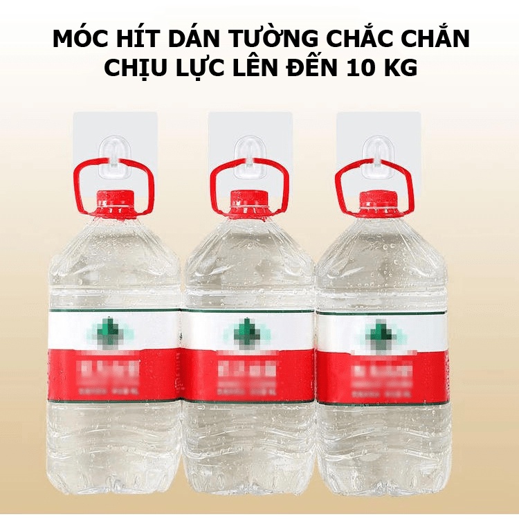 Móc treo đồ dán tường chịu lực đa năng trong suốt MDT00001