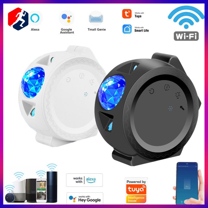 Đèn Led Chiếu Laser Bầu Trời Sao Thông Minh Kết Nối Wifi Điều Khiển Qua Alexa Google