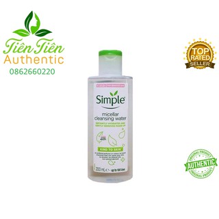 Nước tẩy trang kiềm dầu Simple Micellar Cleansing Water 200ml