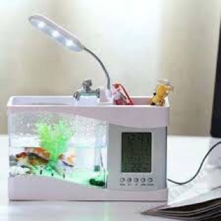 Hồ cá mini có đèn led .giao nhanh