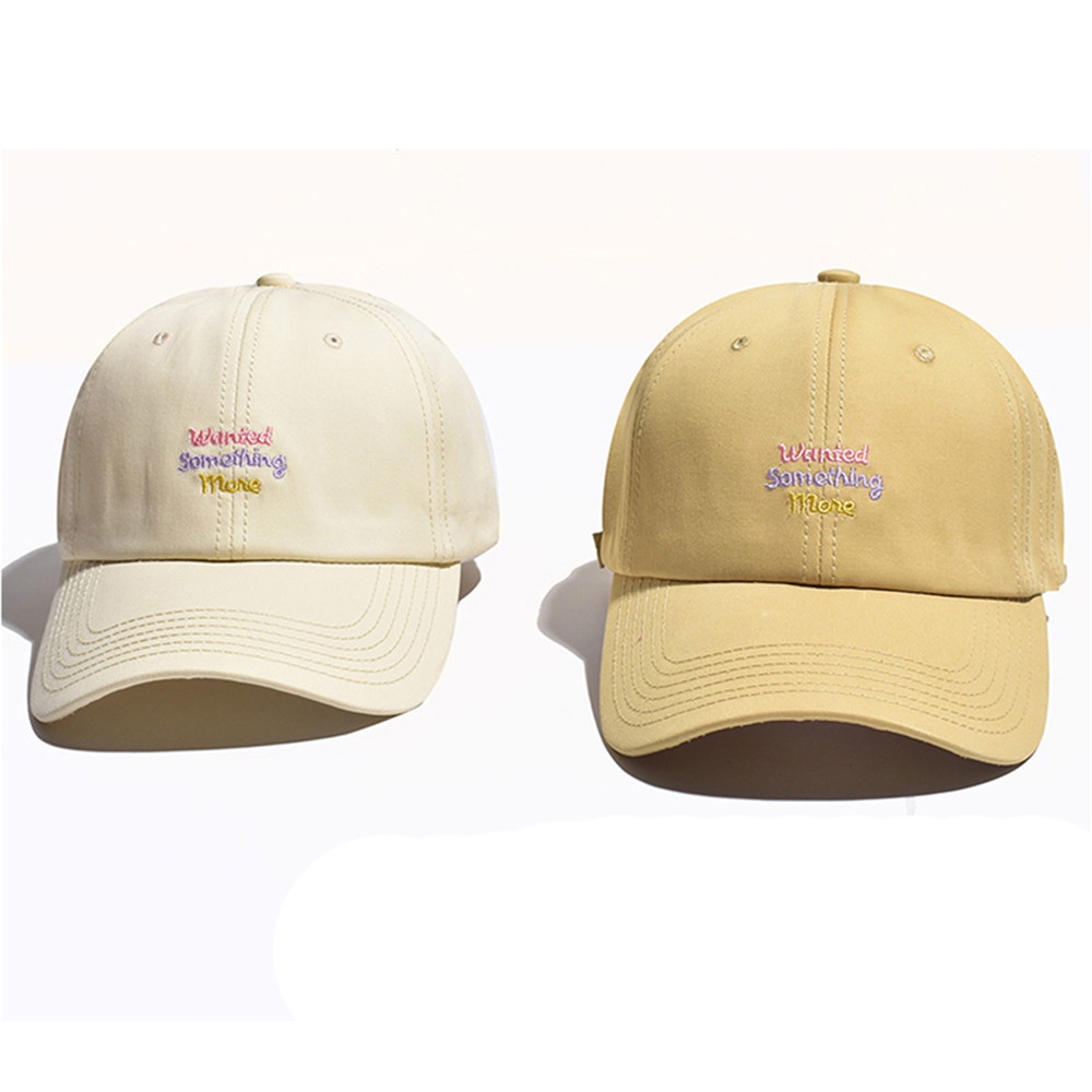 Mũ lưỡi trai thêu chữ phong cách Hàn Quốc với 5 màu tùy chọn