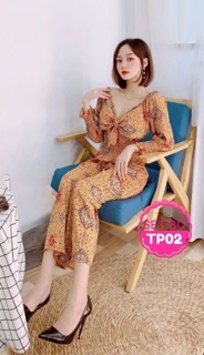 Set bộ thổ cẩm tay dài