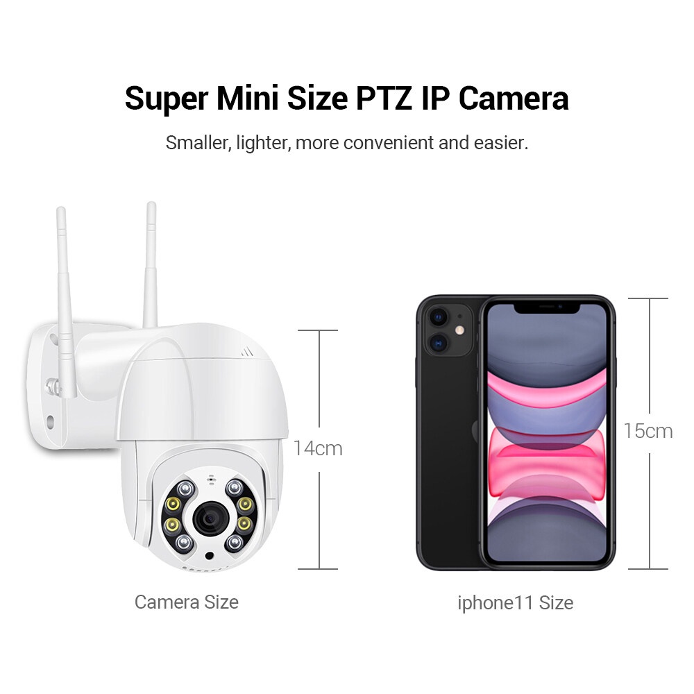 Camera Hình Cầu Hồng Ngoại PTZ Cao Cấp, Đàm Thoại 2 Chiều, Xaoy 360 Hình Ảnh Sắc Nét | BigBuy360 - bigbuy360.vn