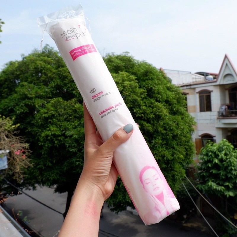 Sỉ auth Bông tẩy trang Tetra Le Laretat Soin Pur Pháp 150 miếng.Hỗ trợ làm sạch lớp trang điểm  | BigBuy360 - bigbuy360.vn