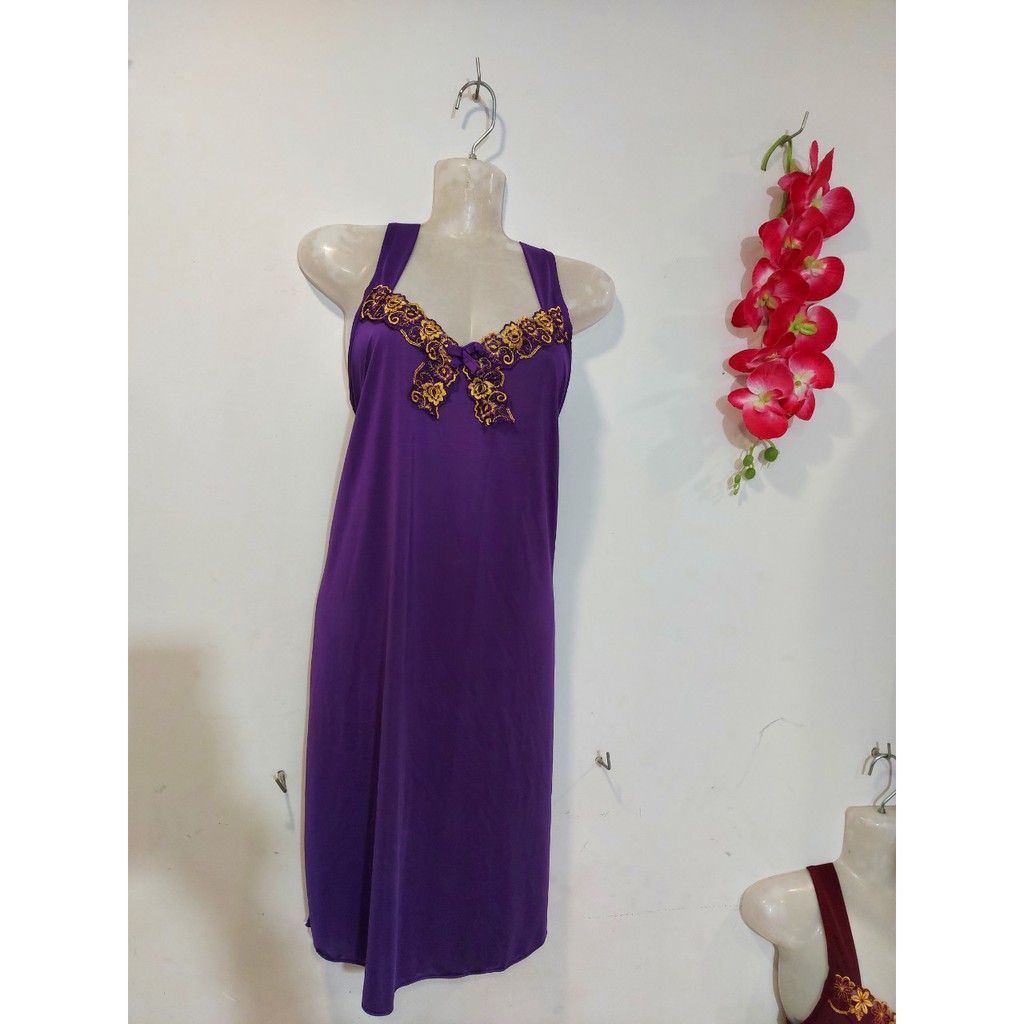 Đầm Ngủ Hai Dây Thun Lạnh Sexy Tôn Dáng &lt; 65kg