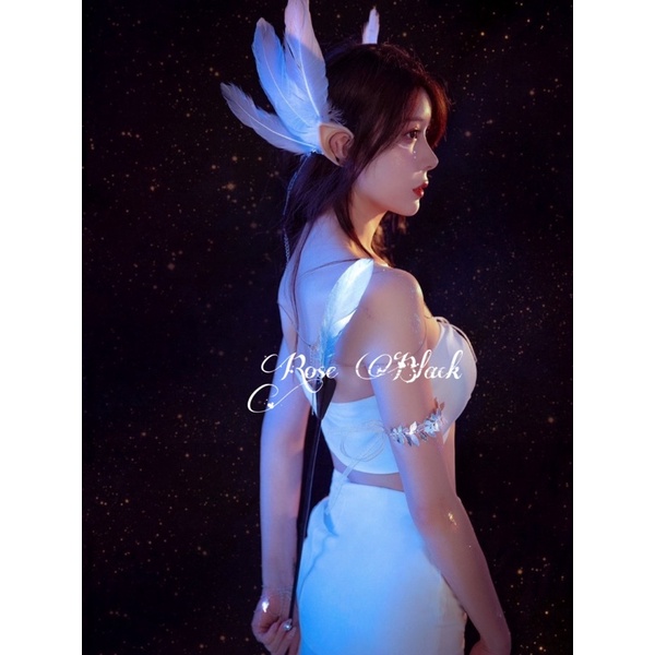 1 đôi tai tinh linh có lông ,phối lông vũ,cosplay thiên thần, phụ kiện chụp ảnh mã DF-890 | BigBuy360 - bigbuy360.vn