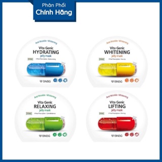 [Có Tem BNBG] Combo 10 gói Mặt nạ giấy BNBG Vita Genic Jelly Mask 30ml x 10 (Lifting, Whitening, Relaxing, Hydrating)