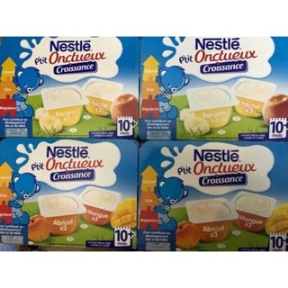 Sữa chua nestle chuối,trắng,lê cho bé từ 4 tháng trở lên và chuối đào cho bé từ 10 tháng trở lên
