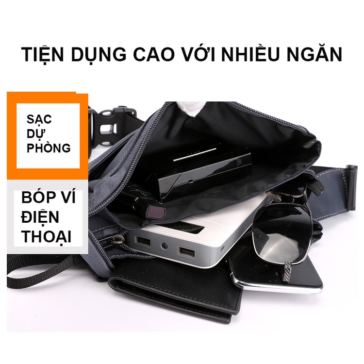 Túi bao tử nam đeo chéo nam nữ du lịch tiện ích unisex thời trang Bee Gee 130 A siêu đẹp chống thấm nước | WebRaoVat - webraovat.net.vn