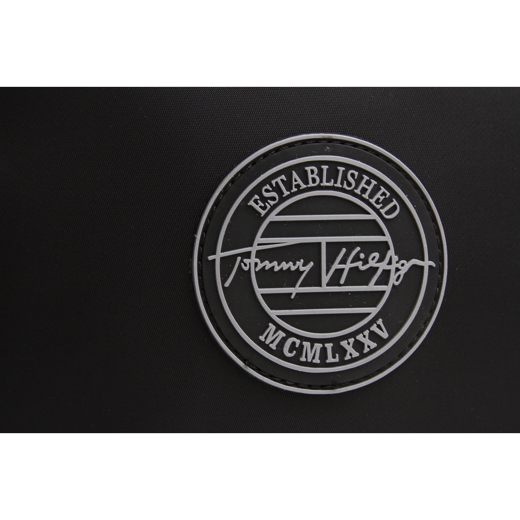 Túi đeo chéo Tommy Hilfiger black legend 2022 Full tem tag logo cao su 3D siêu , 02 ngăn trong và ngoài, vải canva