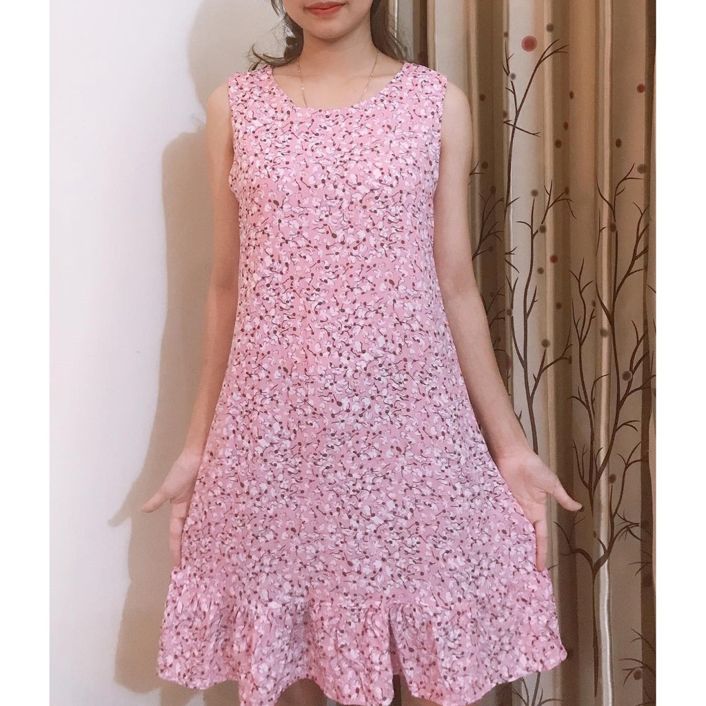 [ẢNH THẬT-GIÁ SỐC -4 MÀU]Váy/đầm vải lanh lụa suông ⚡𝗙𝗿𝗲𝗲 𝘀𝗵𝗶𝗽⚡ mặc nhà cho nữ 42-72kg