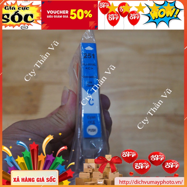 Thỏi mực dẫn mực ngoài máy in màu canon IX 6820 PIXMA MG5420 MG6420 MG5422 MG5520 MG5522 hàng chuẩn Kholinhkienmayin
