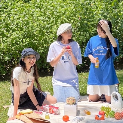 Kuchimachic - Áo phông in chữ, áo thun form rộng chất liệu dầy dặn, thoáng mát