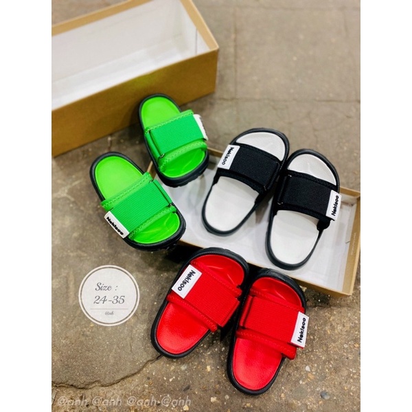 Dép Lê cho bé trai bé gái dây dù êm chân chống trơn trượt