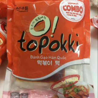 COMBO Bánh gạo Topokki 350gr sốt tương ớt 150gr ngon tiệc