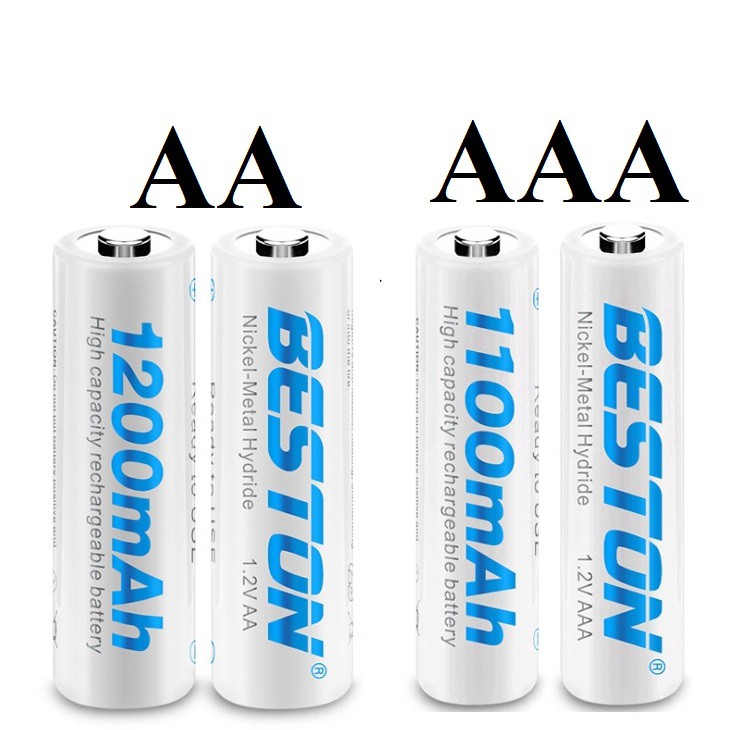 Pin sạc AA và AAA loại 2A 3A 1200 và 1100 mAh có thể sạc lại JM88