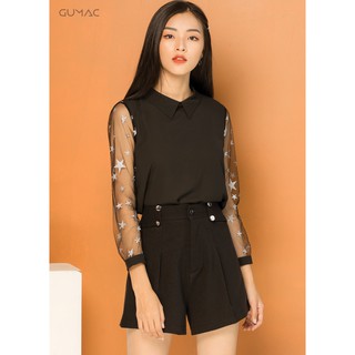 Quần short phối nút GUMAC QD07958