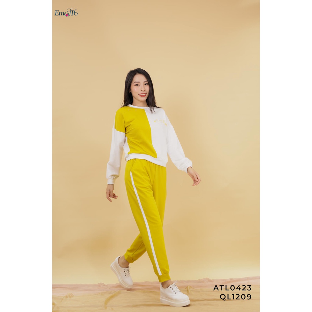 Bộ đồ thể thao nữ phối vải Emspo ATL0423 QL1209
