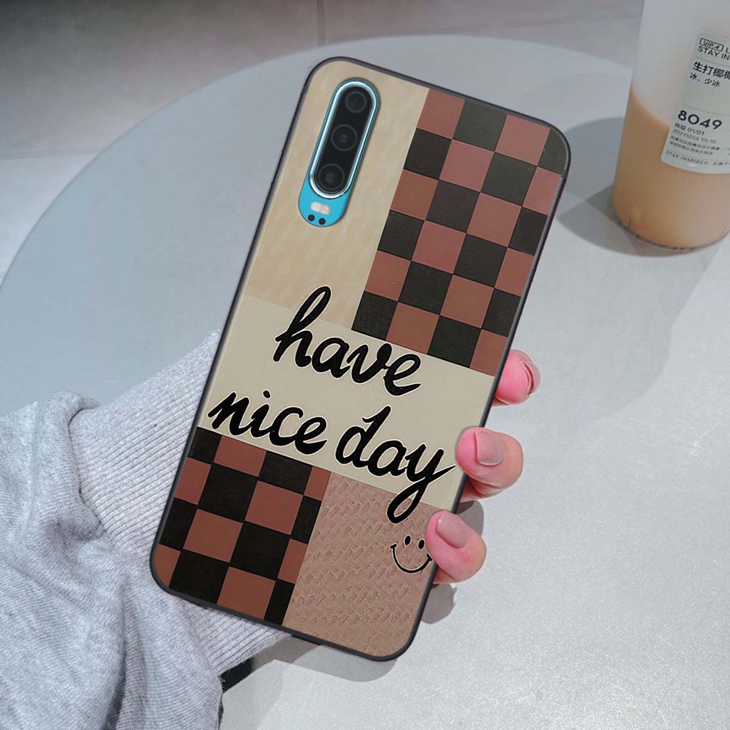 Ốp Huawei P30 / P30 Pro caro trái tim cá tính, thời trang siêu đẹp, siêu phong cách