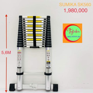 Thang nhôm rút sumika 4.8m-5.6m-6m.
