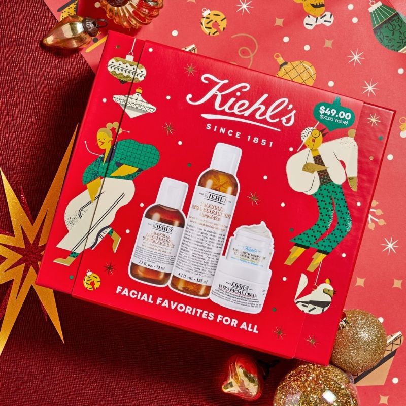 Tách set dưỡng da hoa cúc Kiehl's Facial Favorites For All Set date 2023